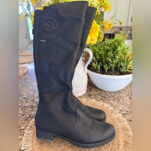 Rockport Black Knee-High Leather Boots size 6.5